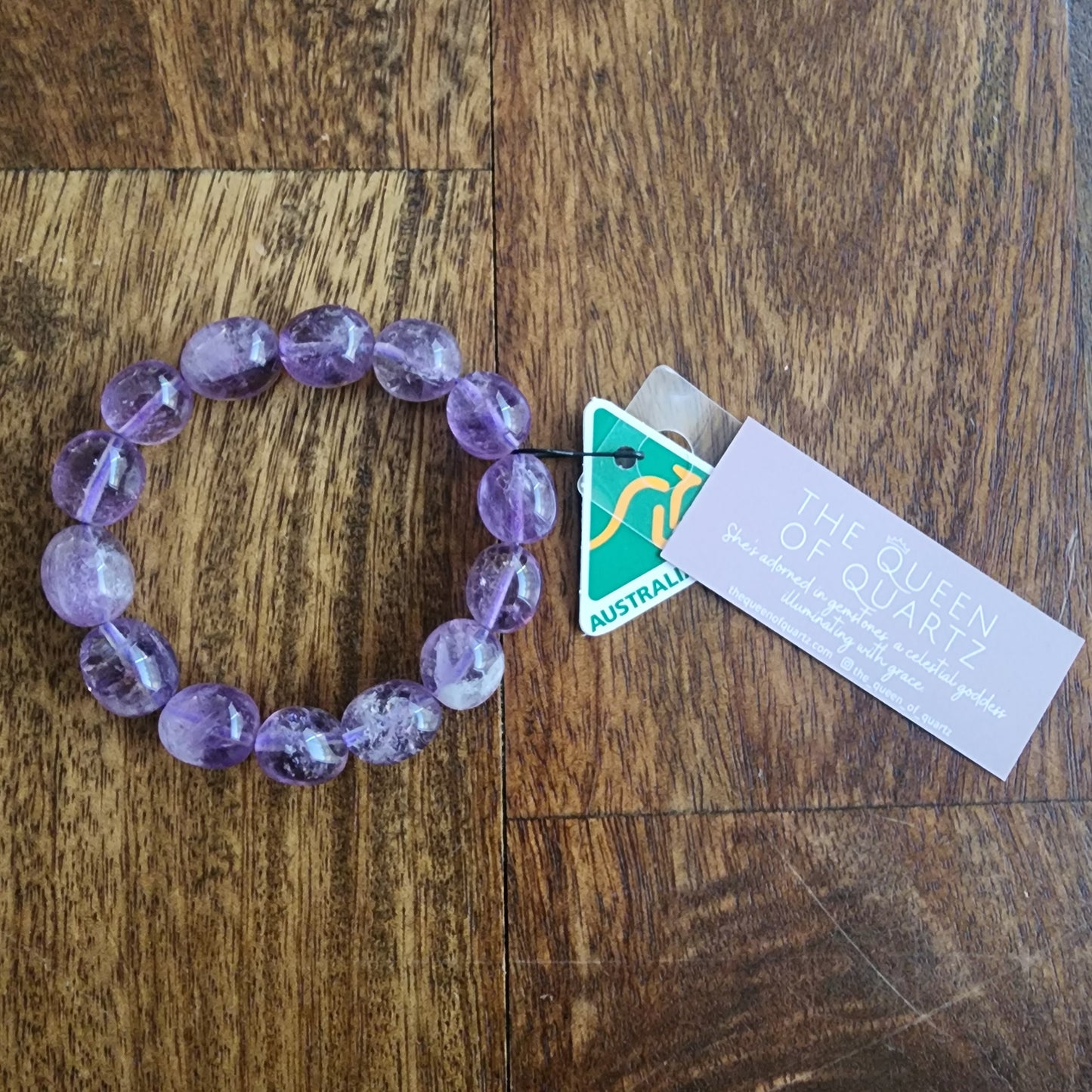 Amethyst Nugget Bracelet- light
