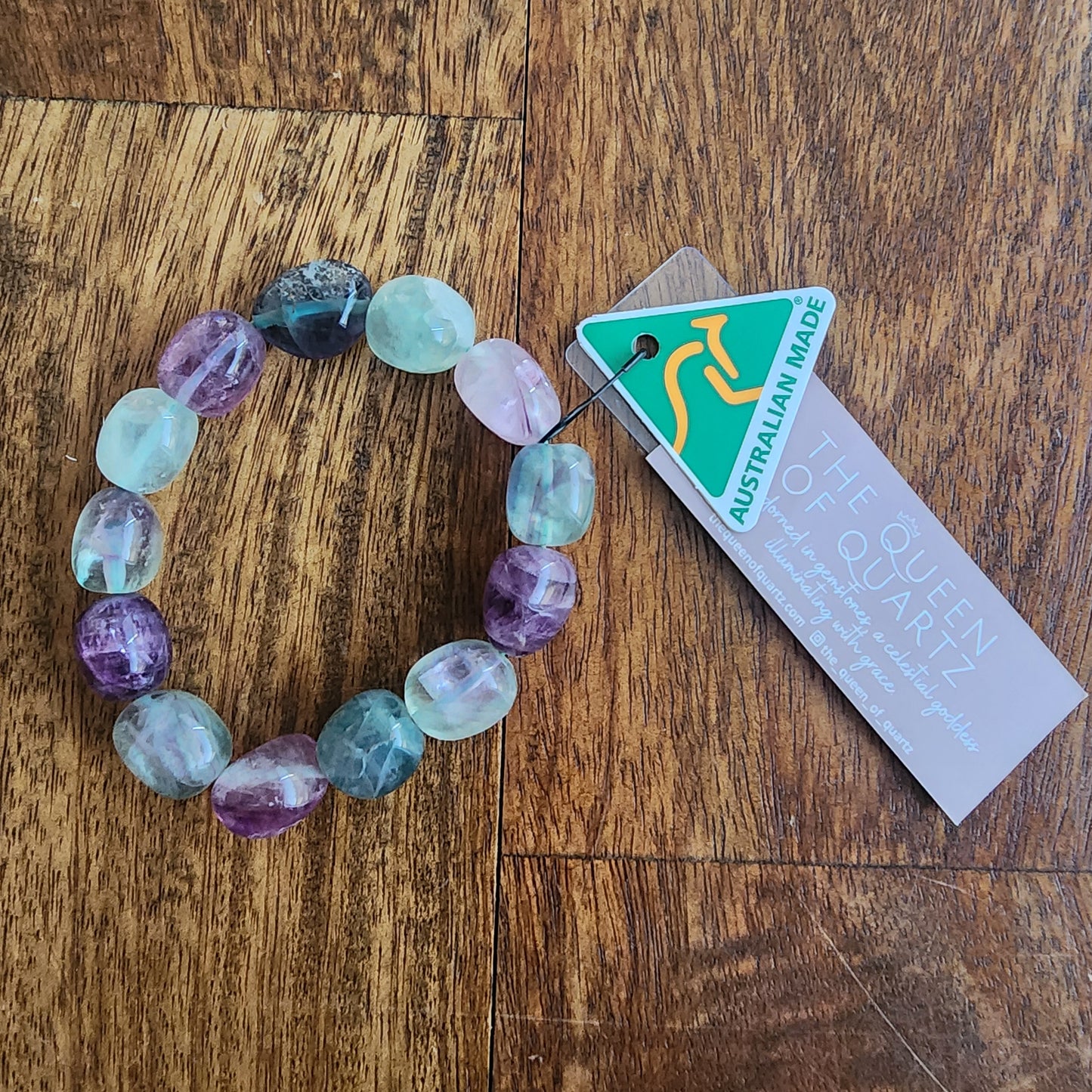 Fluorite Large Nugget Bracelet