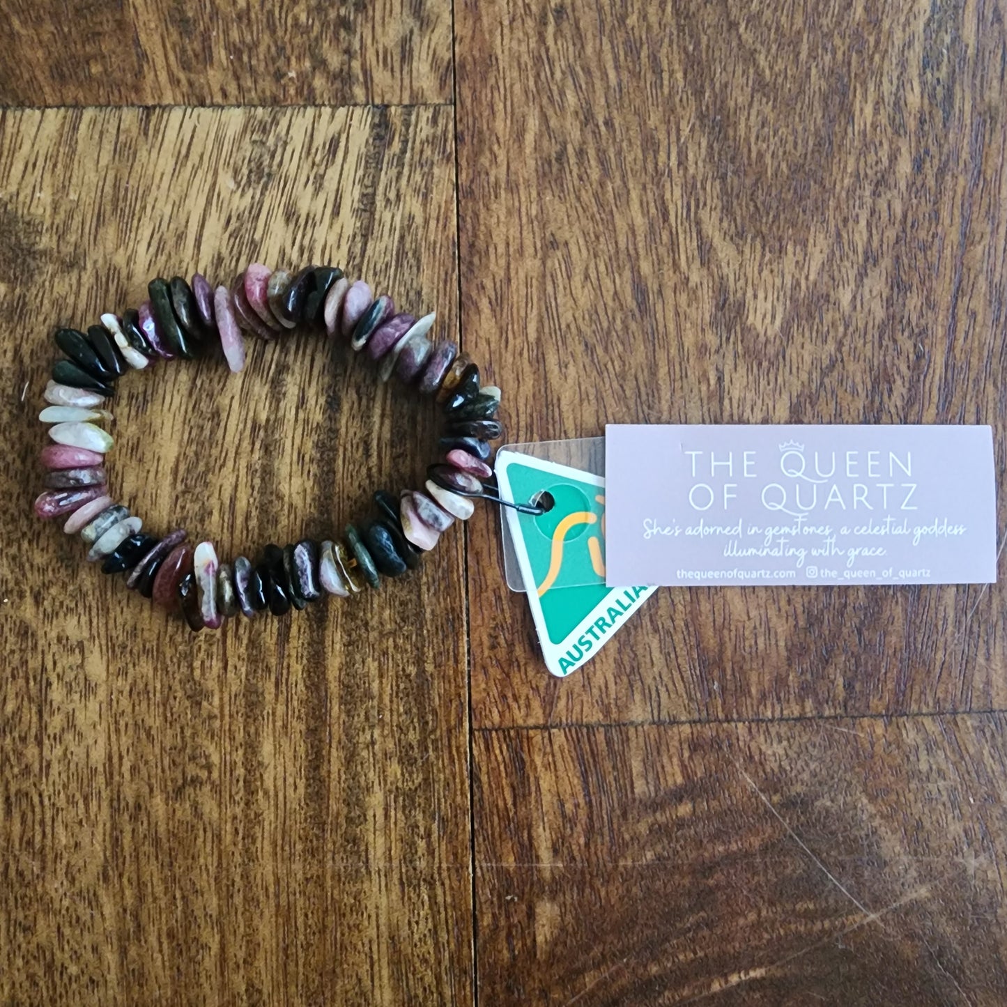 Multicoloured Tourmaline Chunky Bracelet
