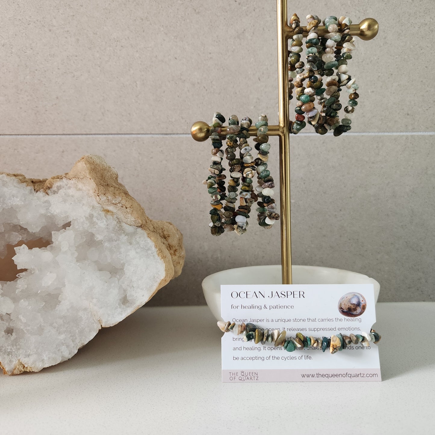 Ocean Jasper Chip Bracelet