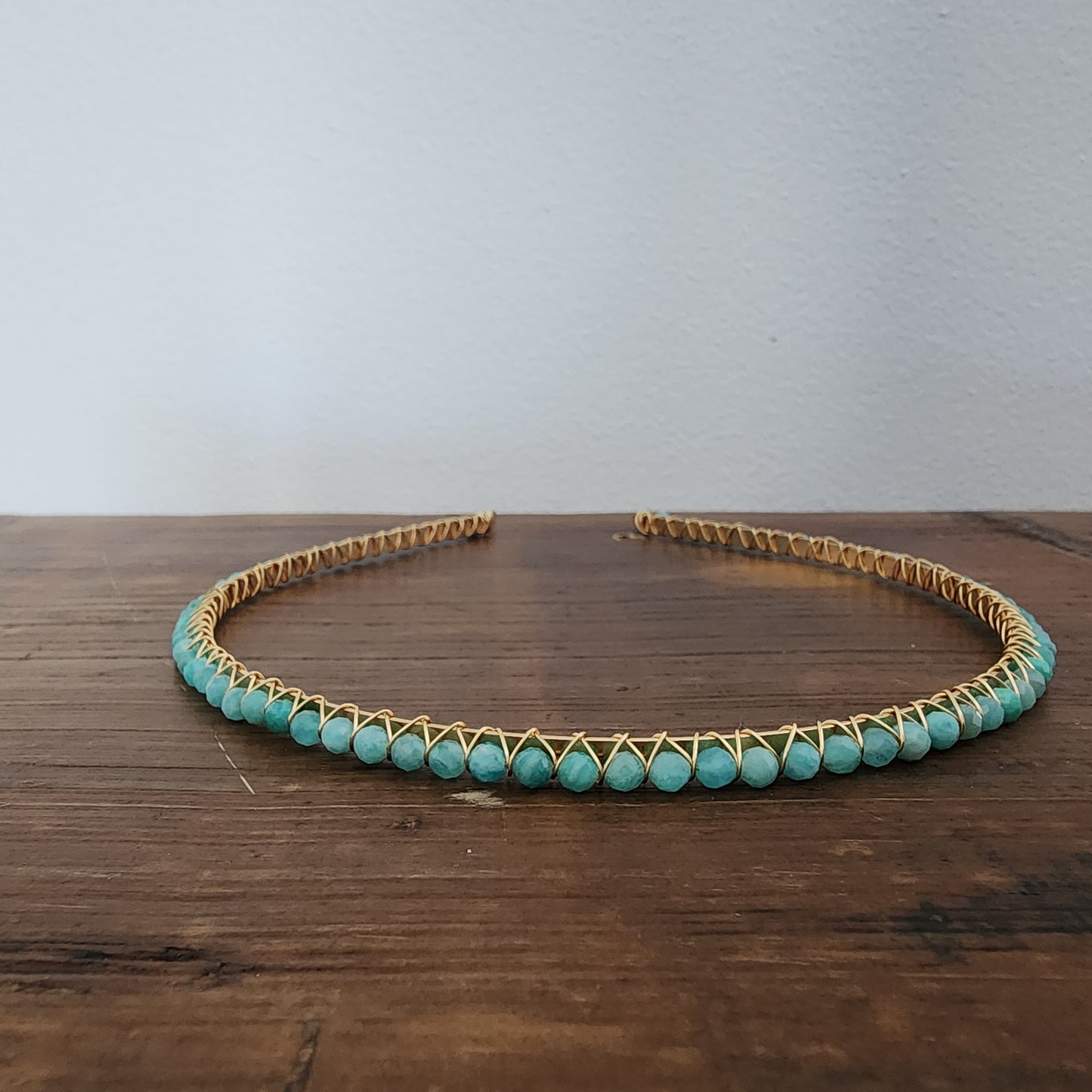 Amazonite Faceted Headband