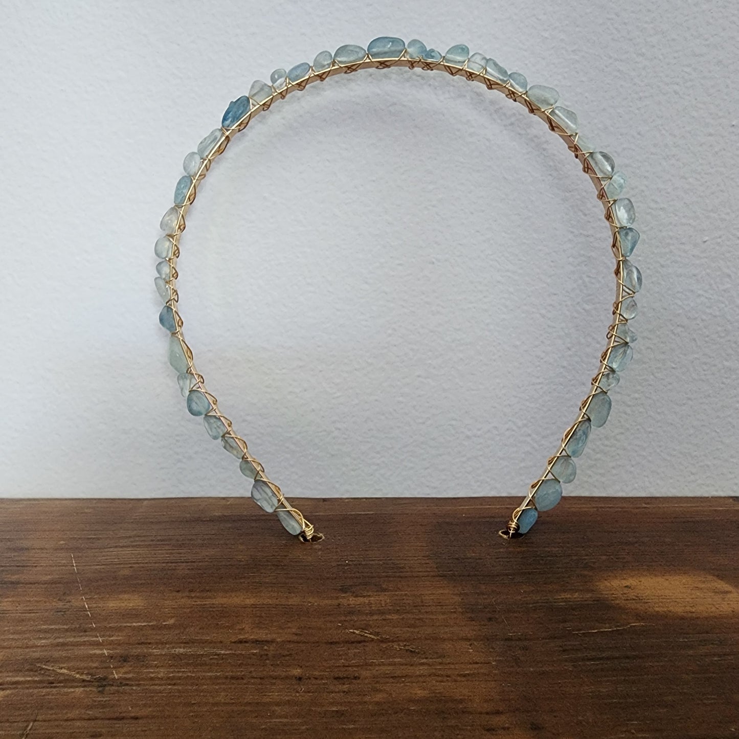 Aquamarine Pebble Headband