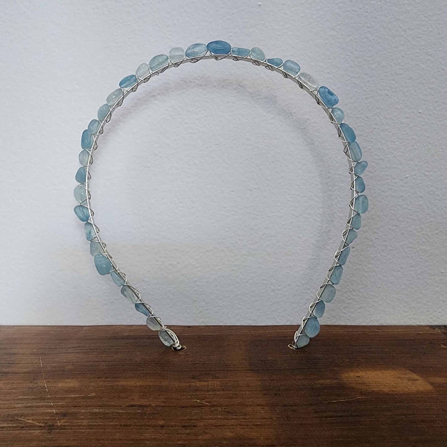 Aquamarine Pebble Headband