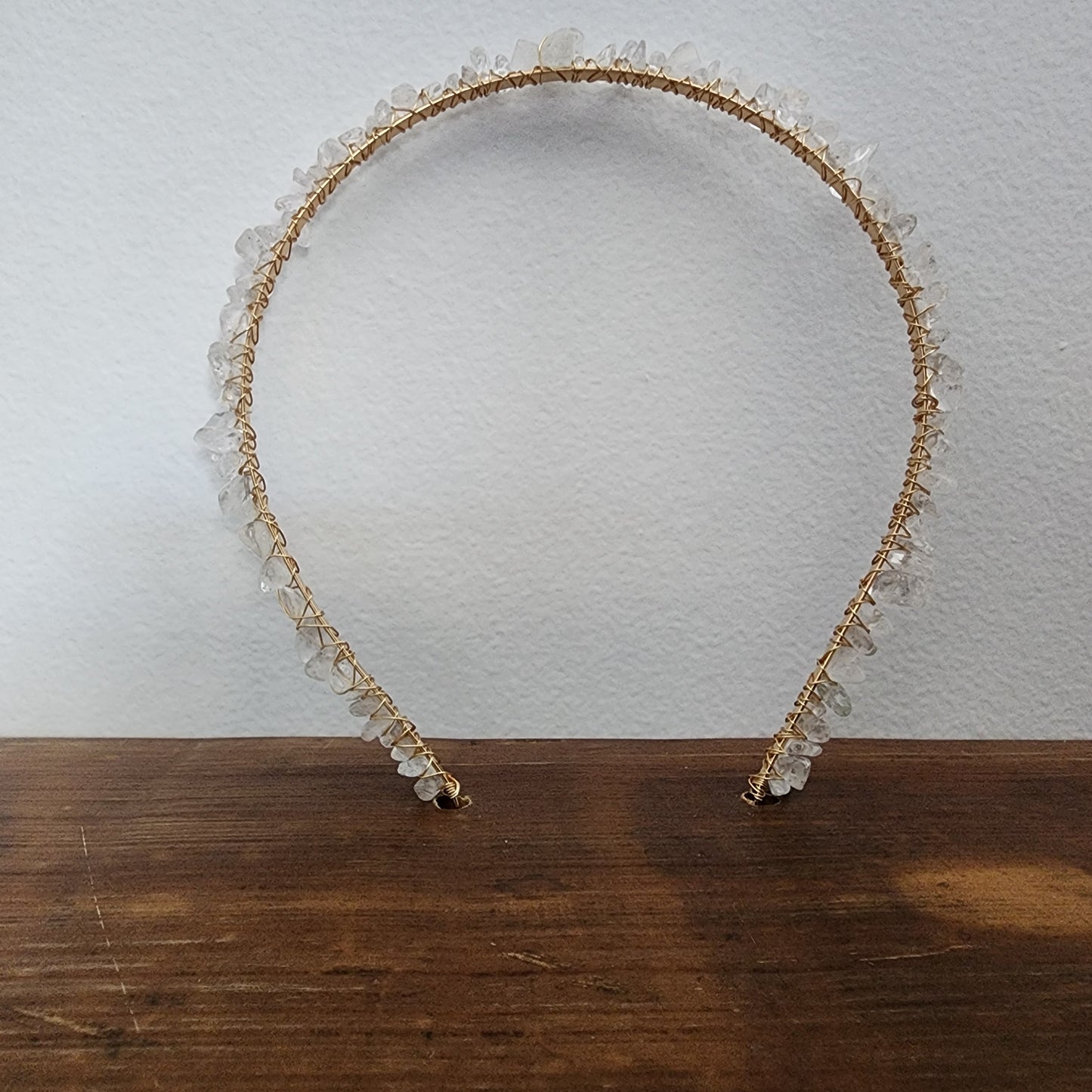Clear Quartz Chip Headband