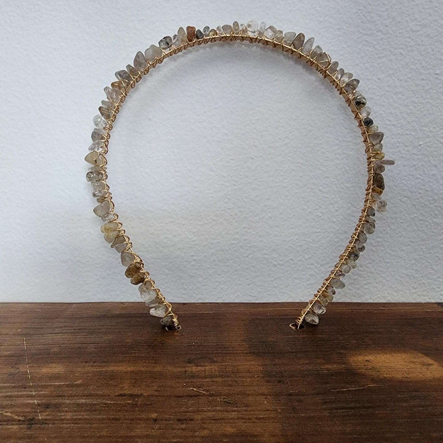 Rutile Quartz Chip Headband
