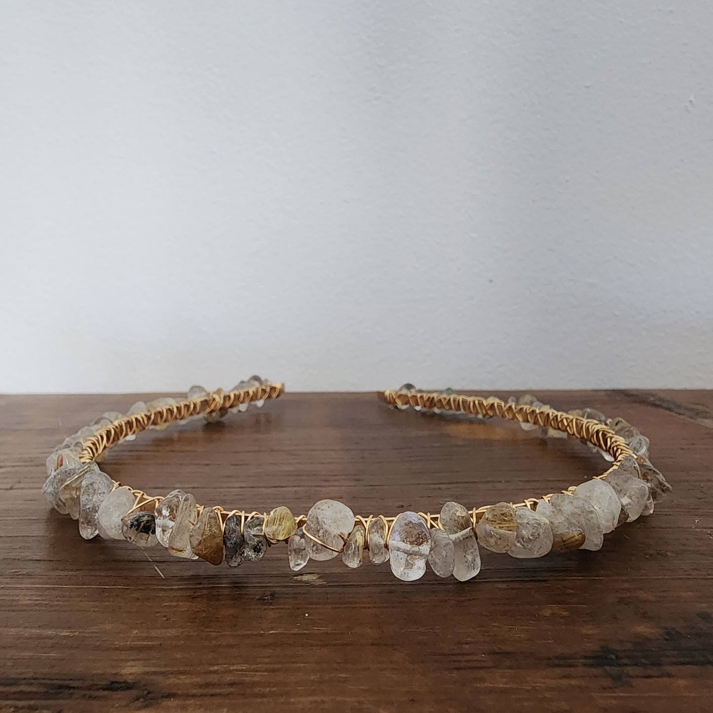 Rutile Quartz Chip Headband