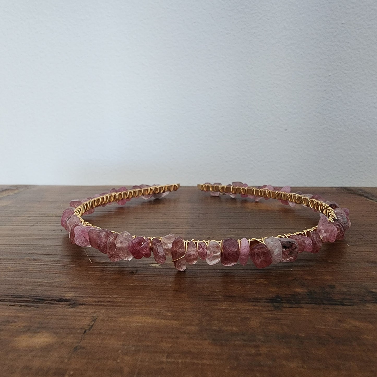 Strawberry Quartz Chip Headband