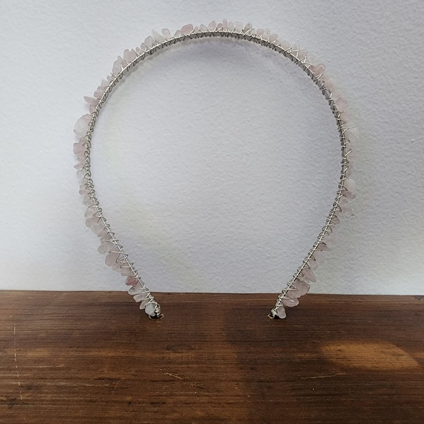 Rose Quartz Chip Headband