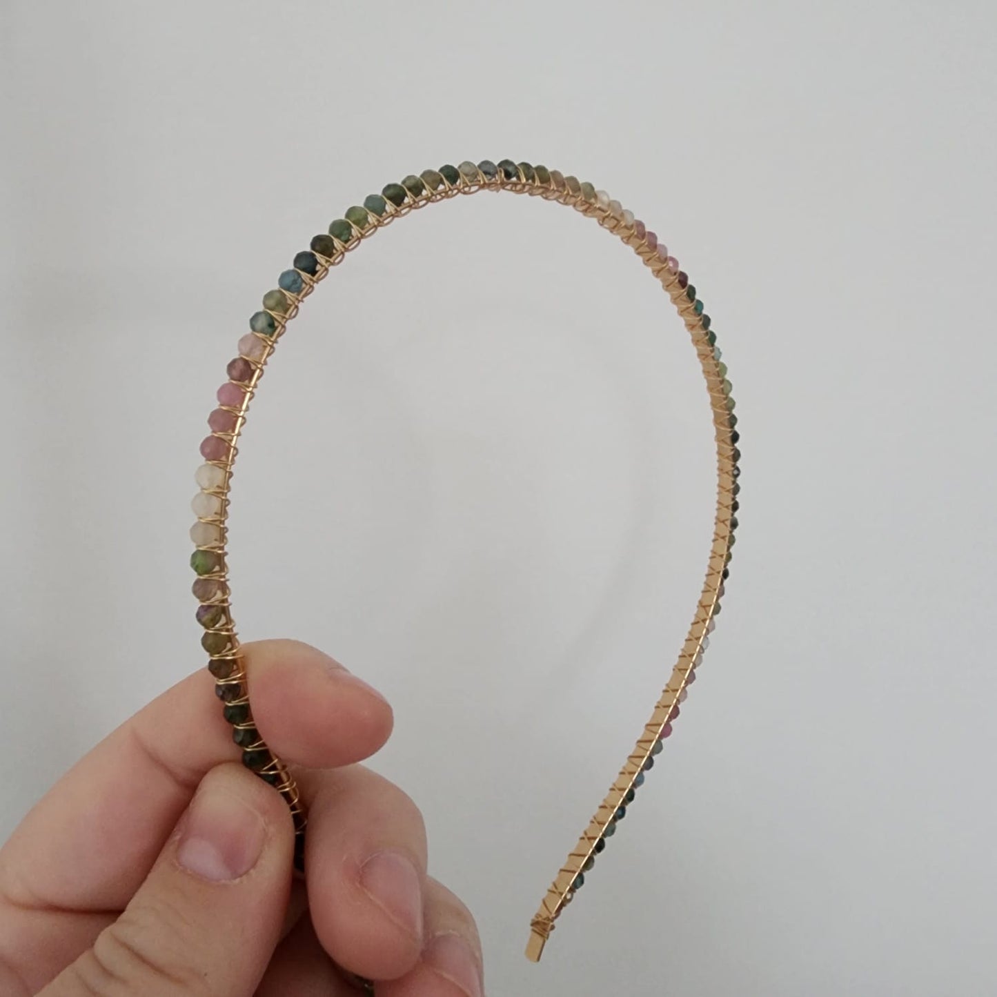 Multi-coloured Tourmaline Faceted Headband