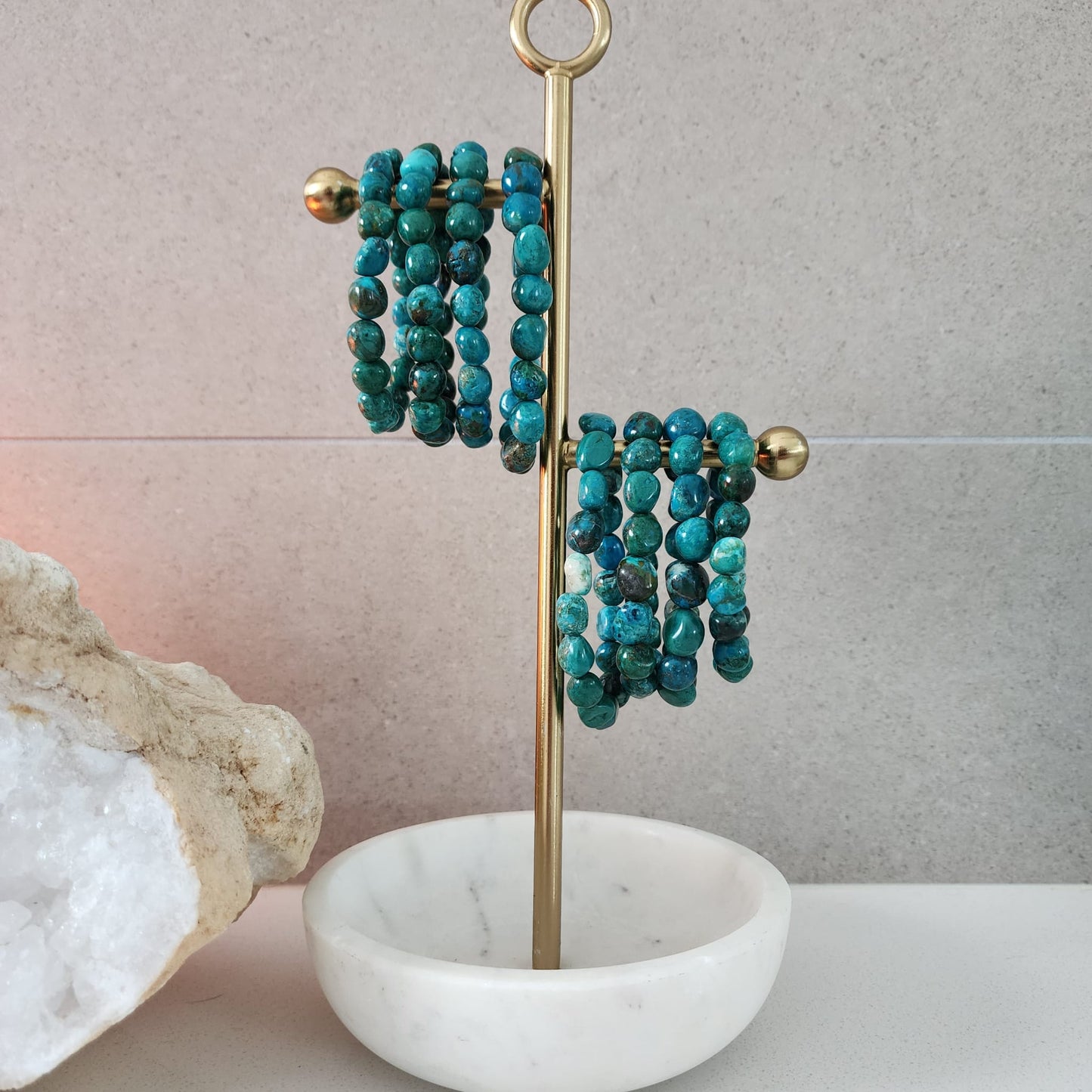 Chrysocolla Nugget Bracelet