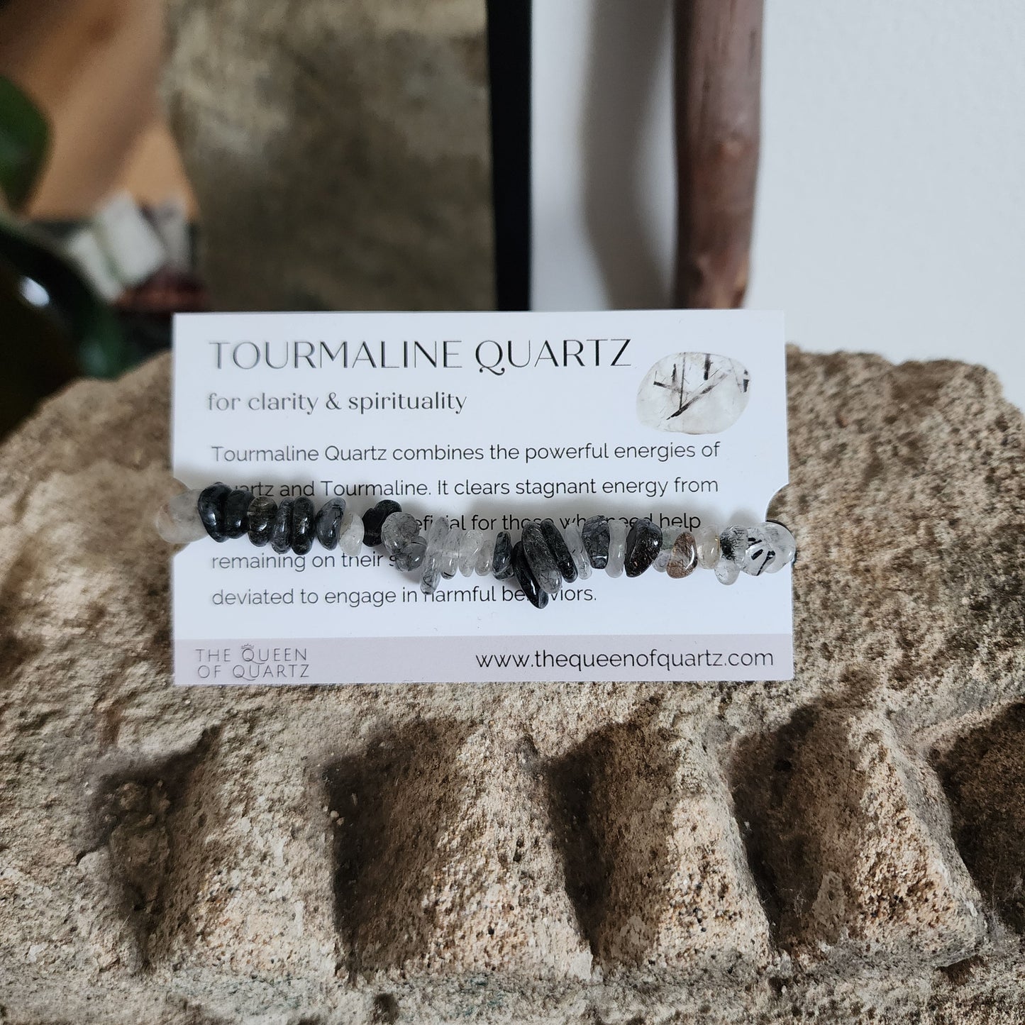 Tourmaline Quartz Chip Bracelet