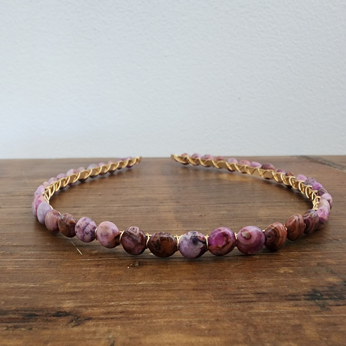 Purple Agate Headband