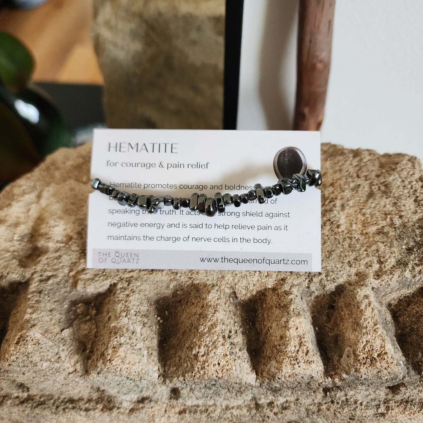 Hematite Chip Bracelet