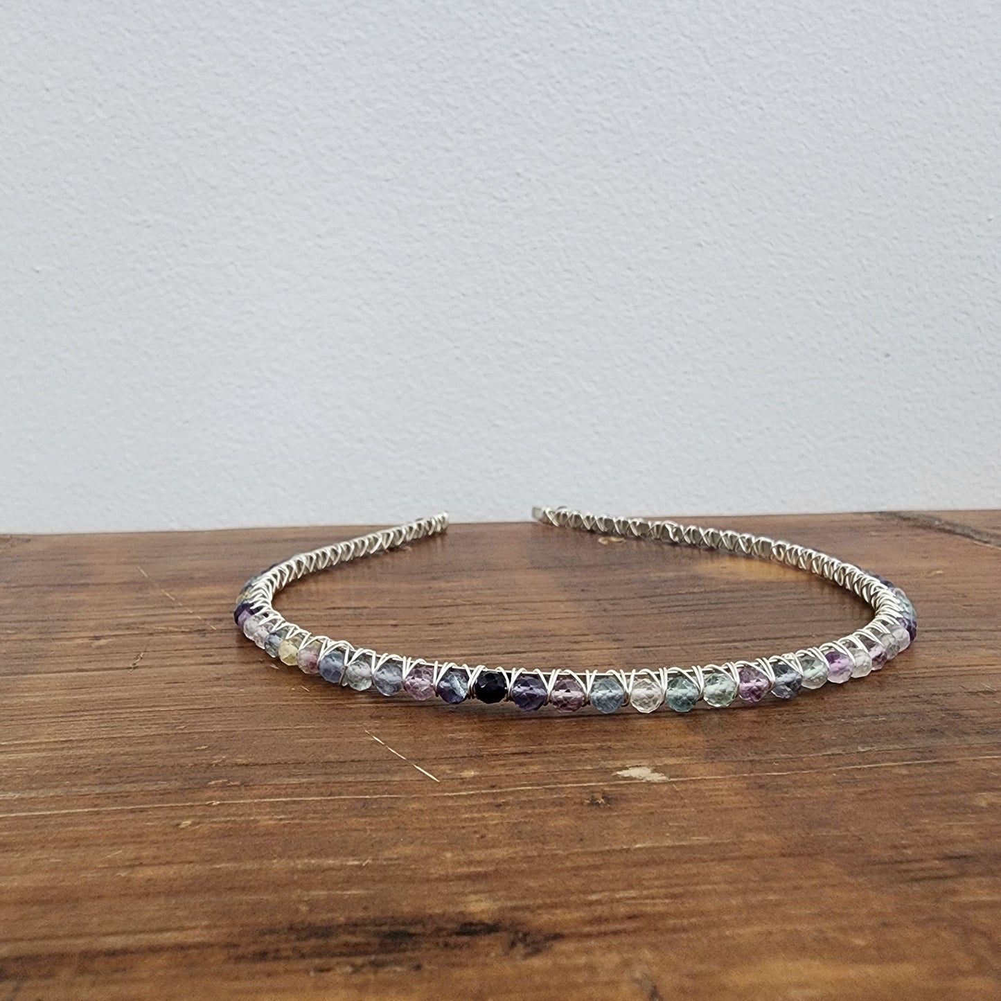 Rainbow Fluorite Faceted Headband