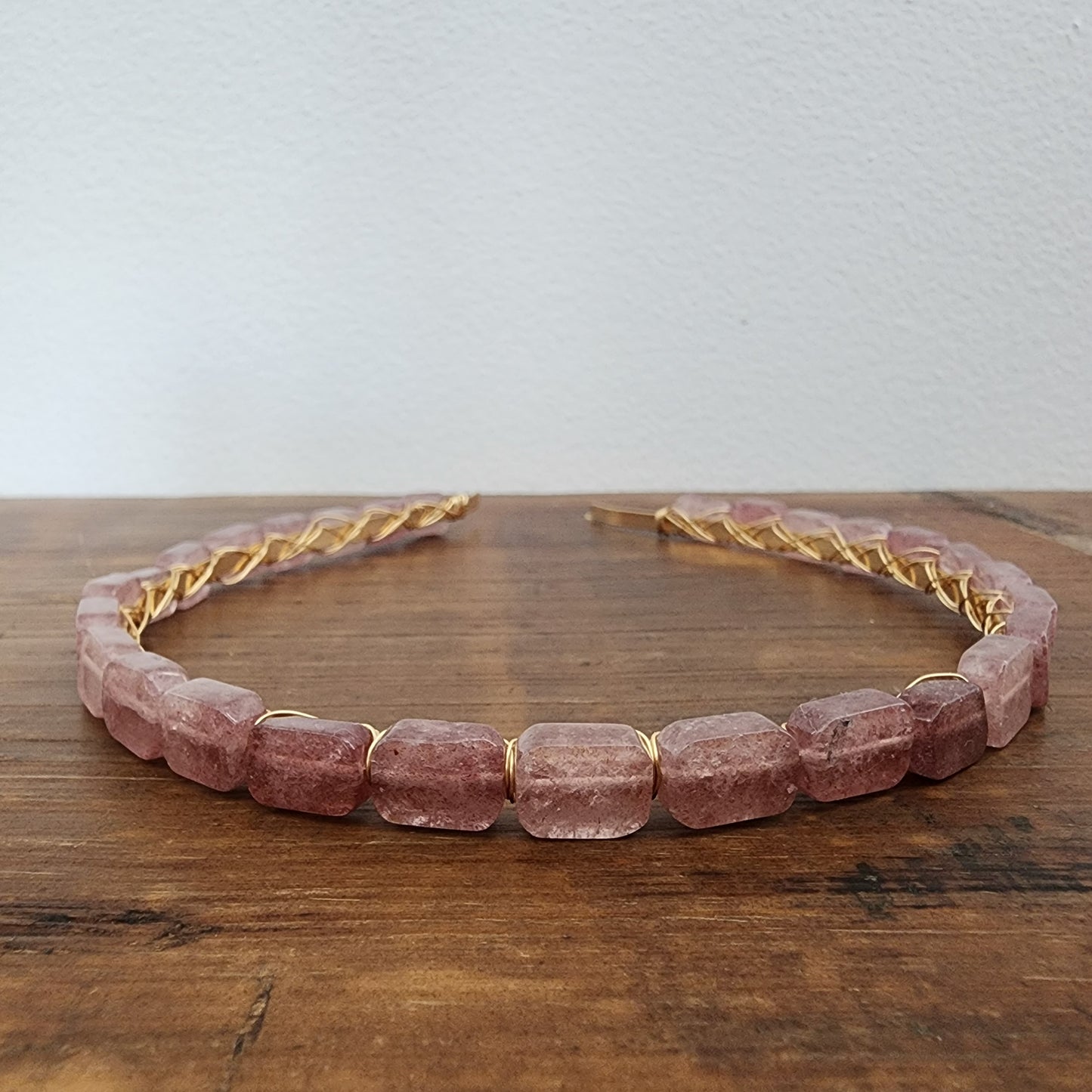 Strawberry Quartz Headband- Flats
