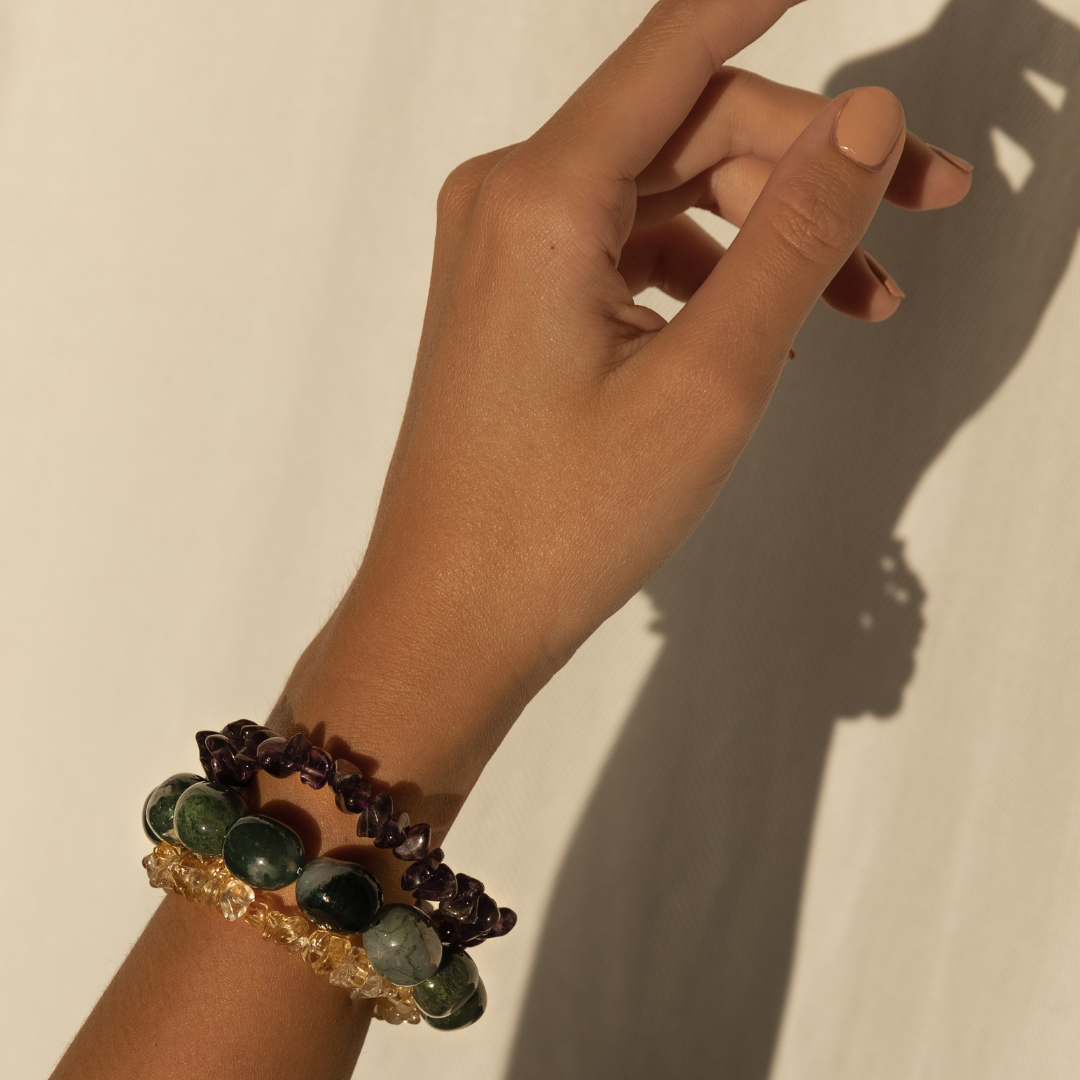 Amethyst Chip Bracelet