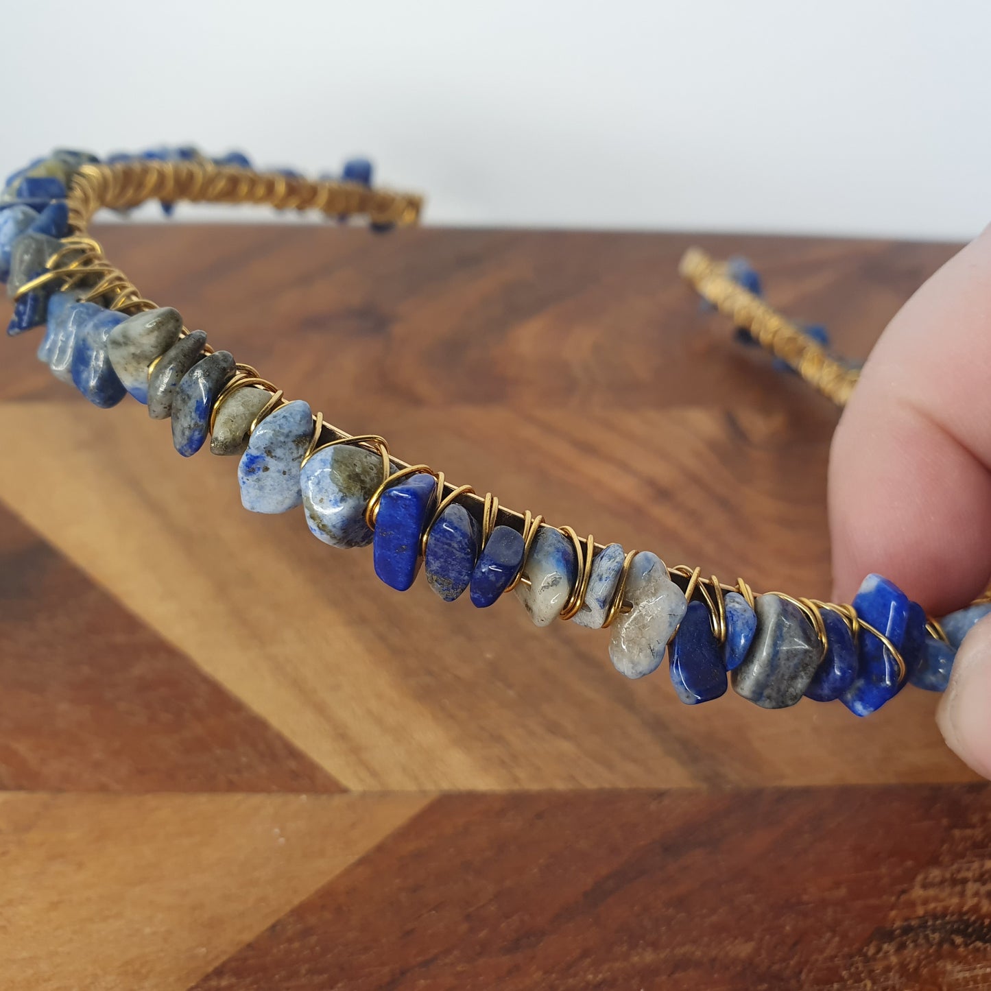 Lapis Lazuli Chip Headband