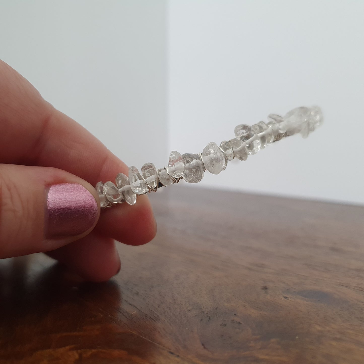 Clear Quartz Chip Headband