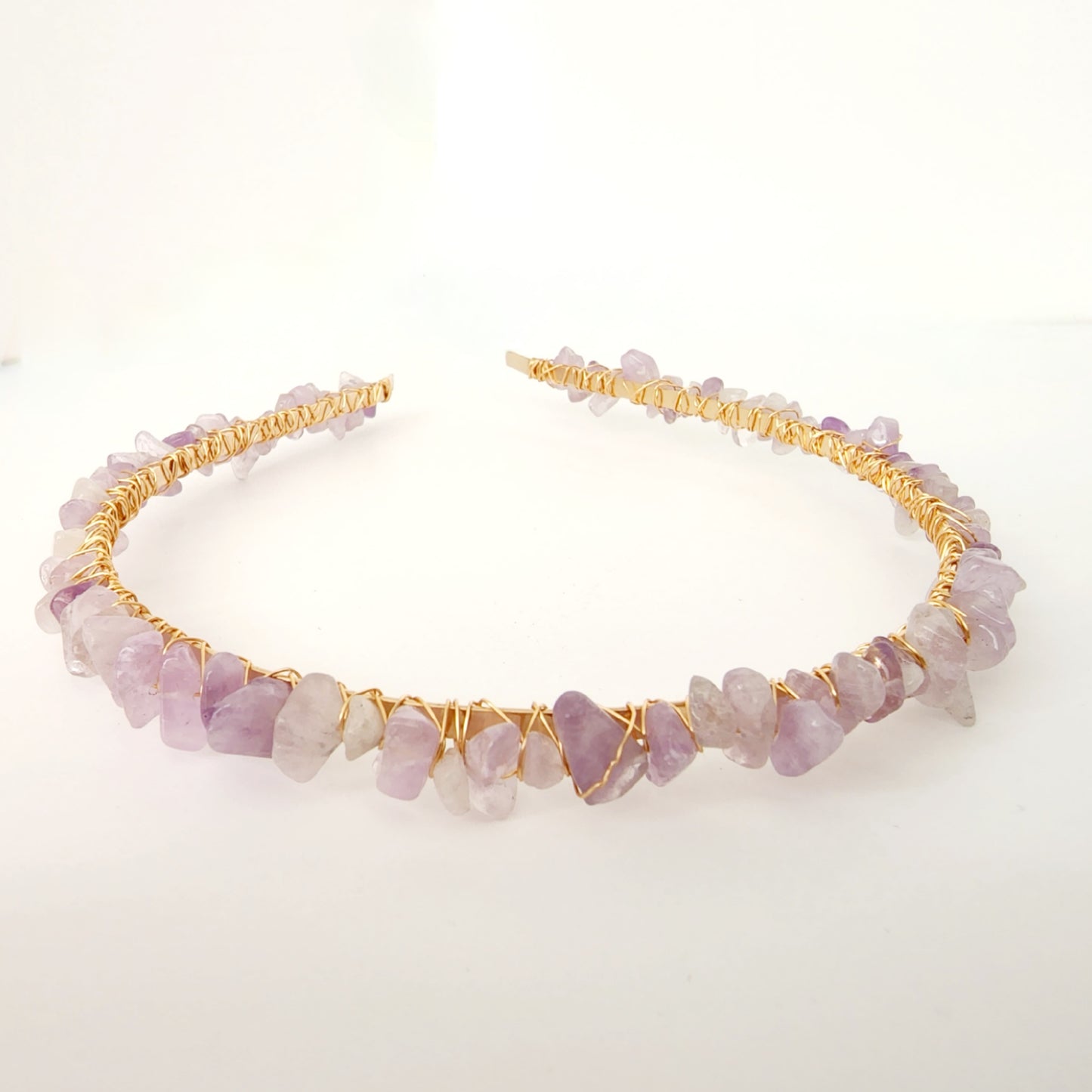 Lavender Amethyst Chip Headband