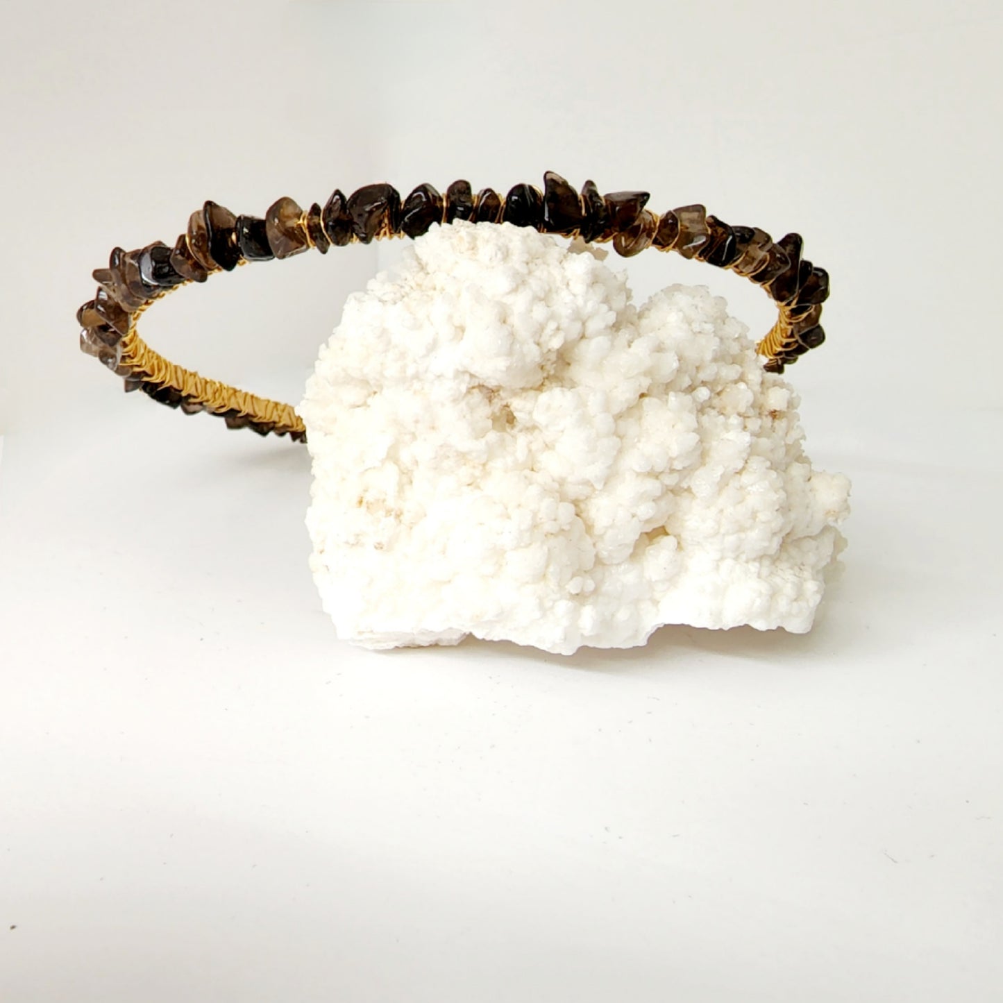 Smoky Quartz Chip Headband