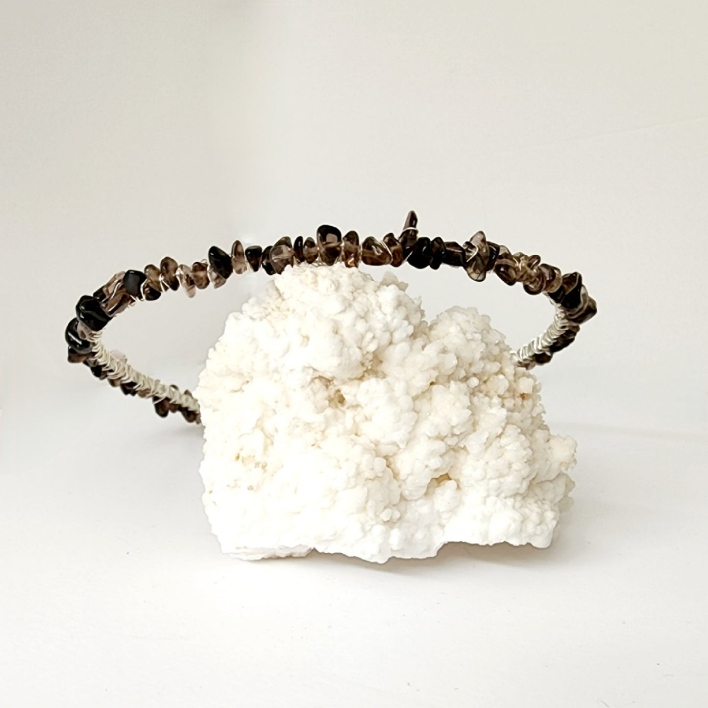 Smoky Quartz Chip Headband