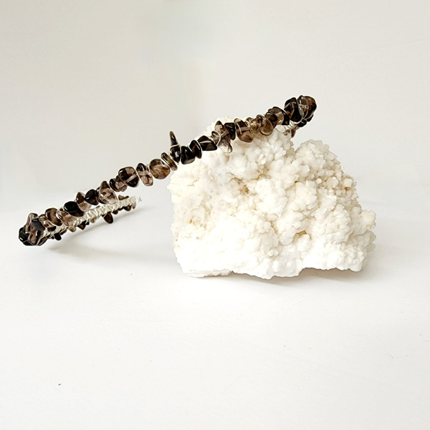 Smoky Quartz Chip Headband