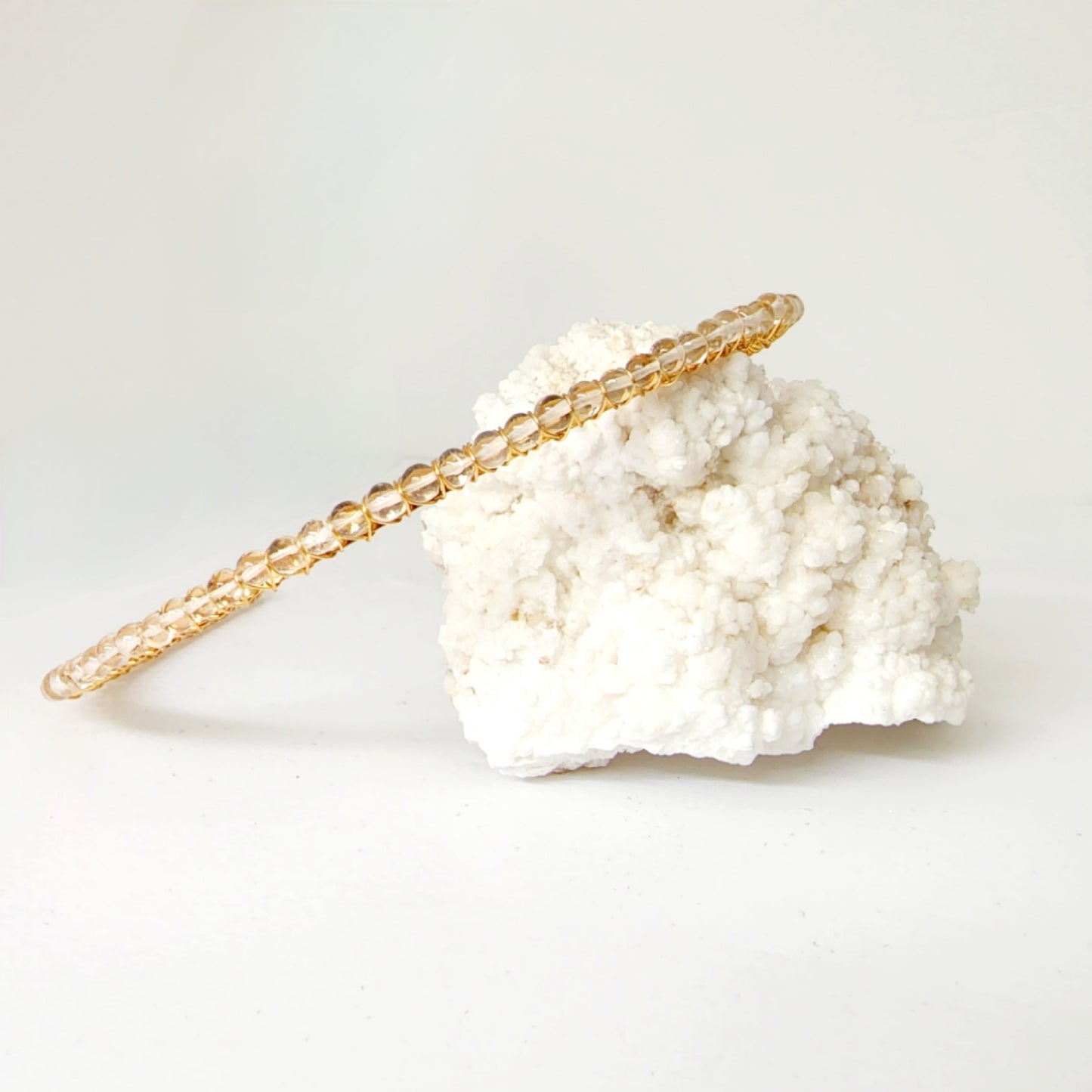 Clear Quartz Sphere Headband