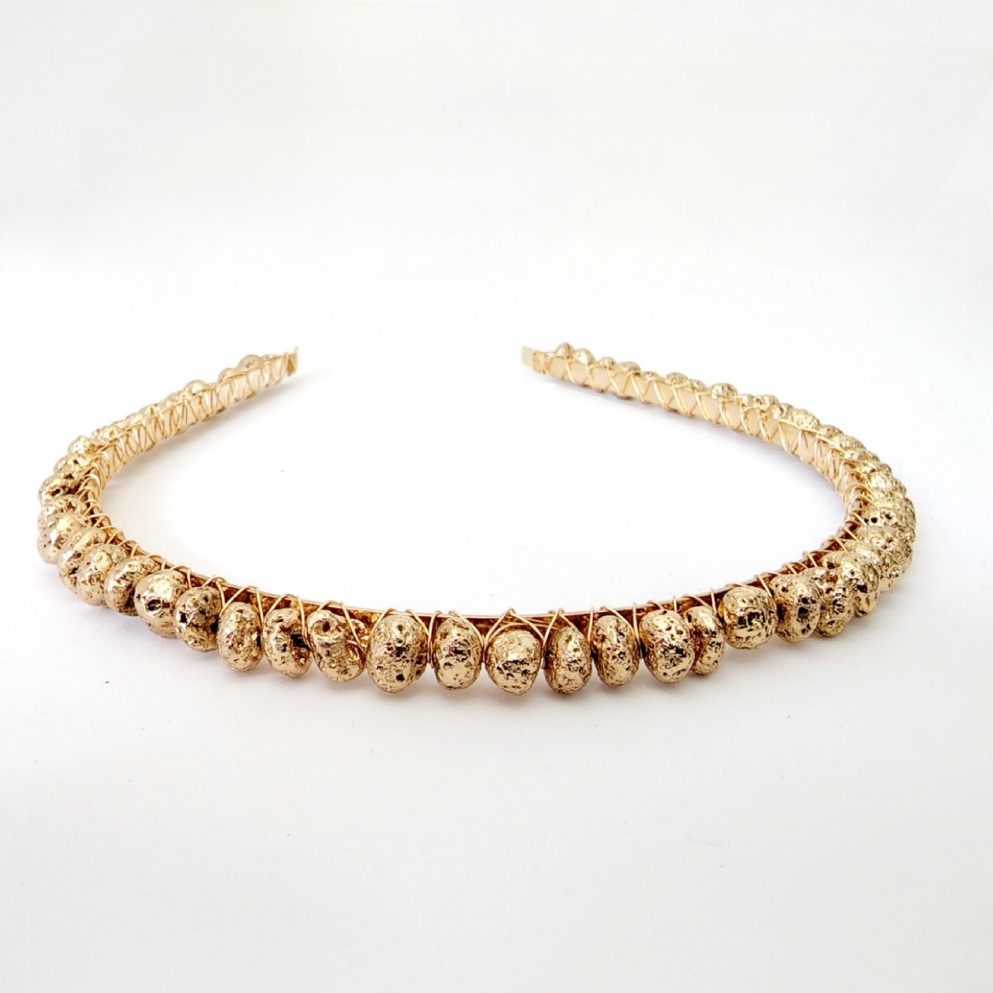 Gold Lava Nugget Headband