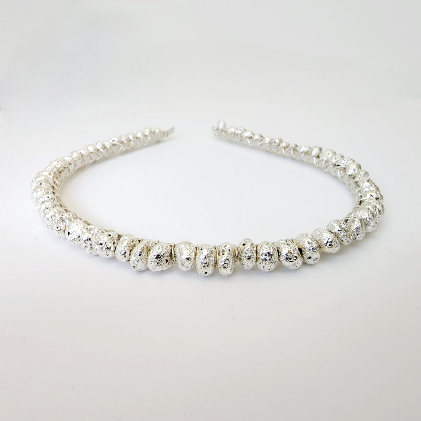 Silver Lava Nugget Headband