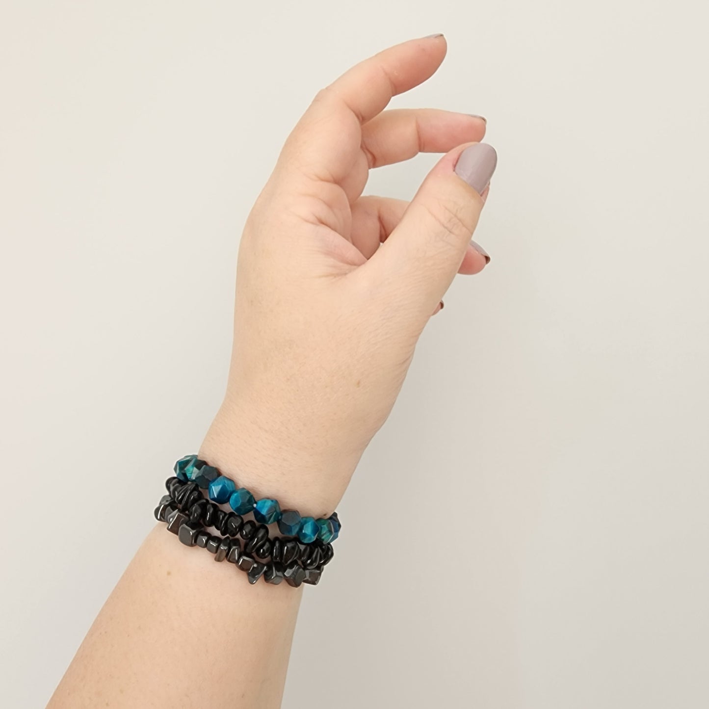 Black Tourmaline Chip Bracelet