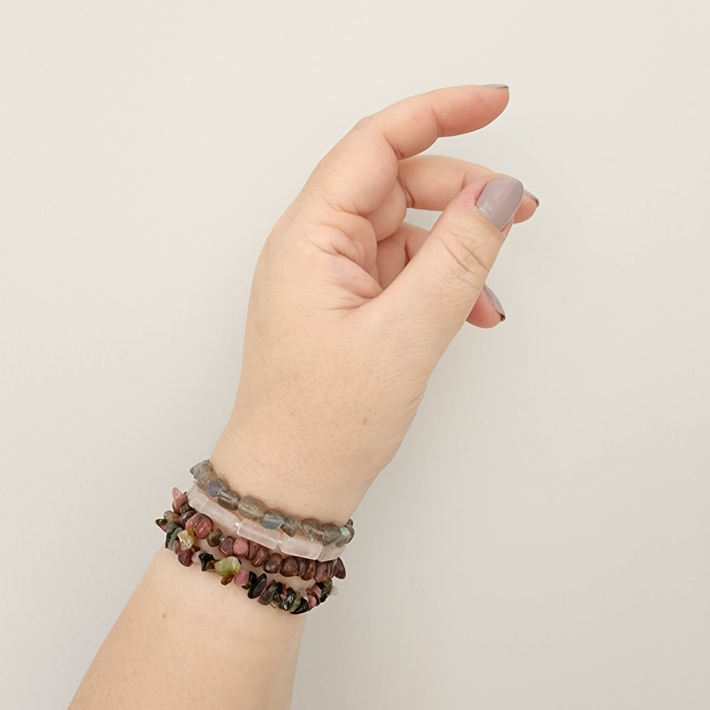 Multicoloured Tourmaline Chip Bracelet