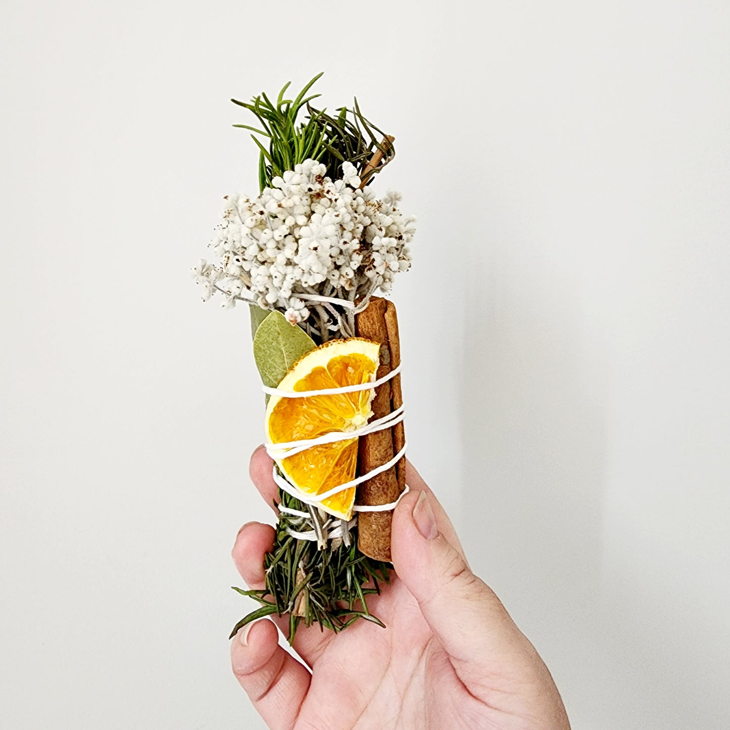 Rosemary, Cinnamon and Orange Smudging Stick