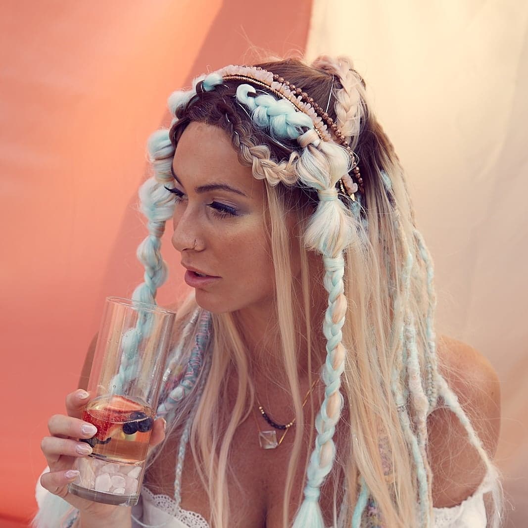 Rose Quartz Chip Headband