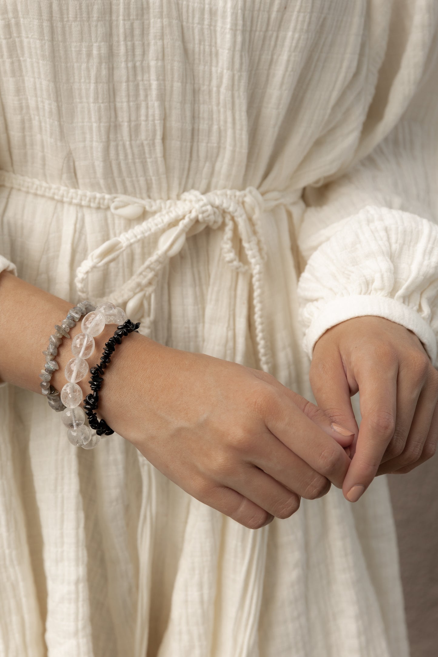 Clear Quartz Nugget Bracelet