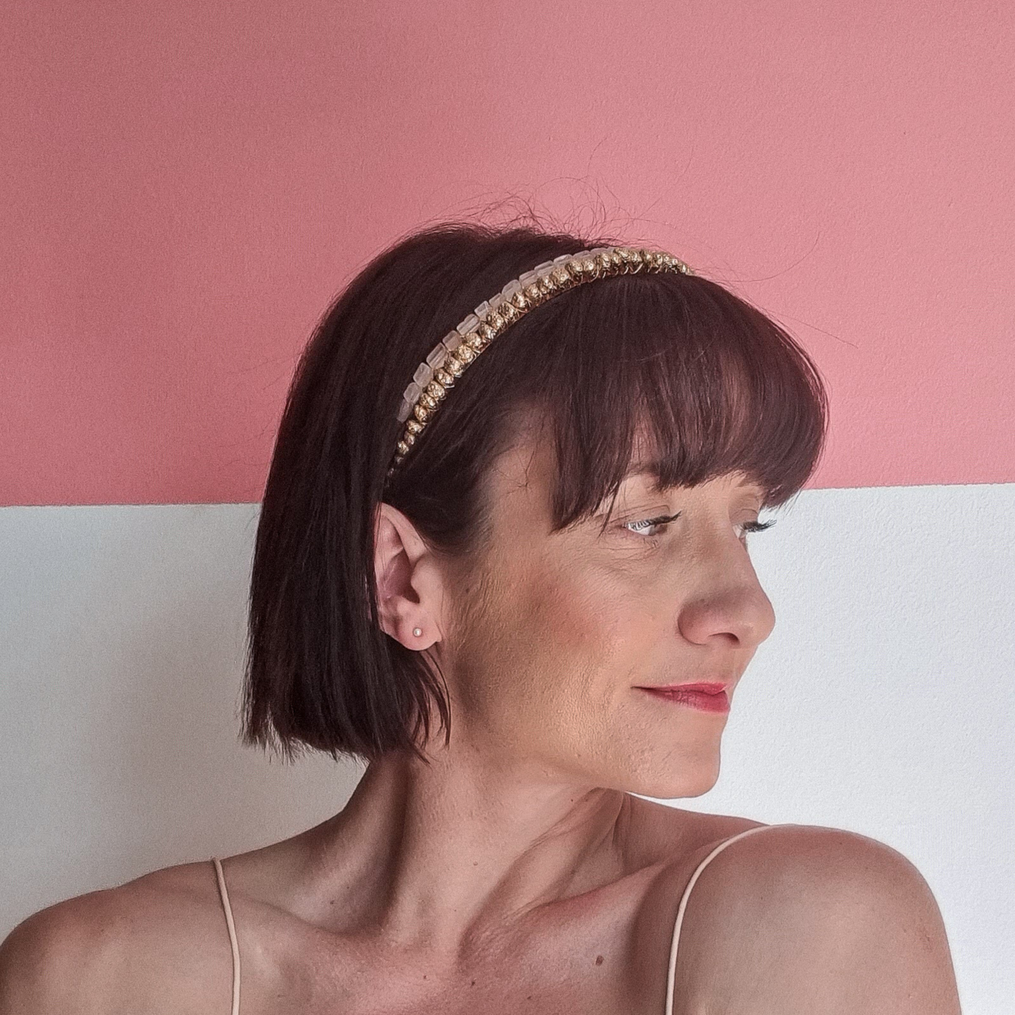 Gold Lava Nugget Headband