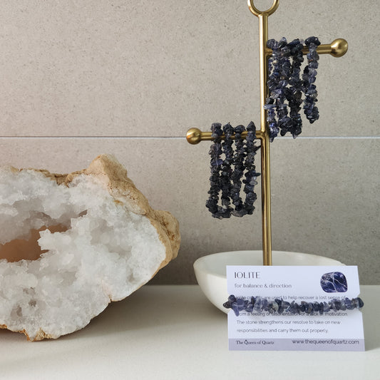 Iolite Chip Bracelet