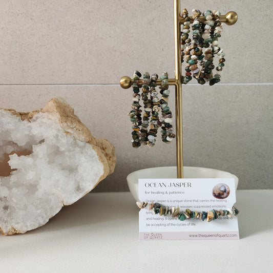 Ocean Jasper Chip Bracelet