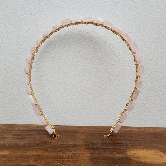 Rose Quartz Headband- Flats