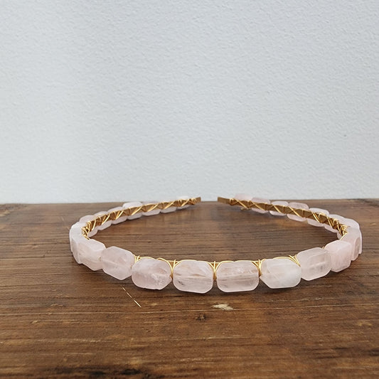 Rose Quartz Headband- Flats