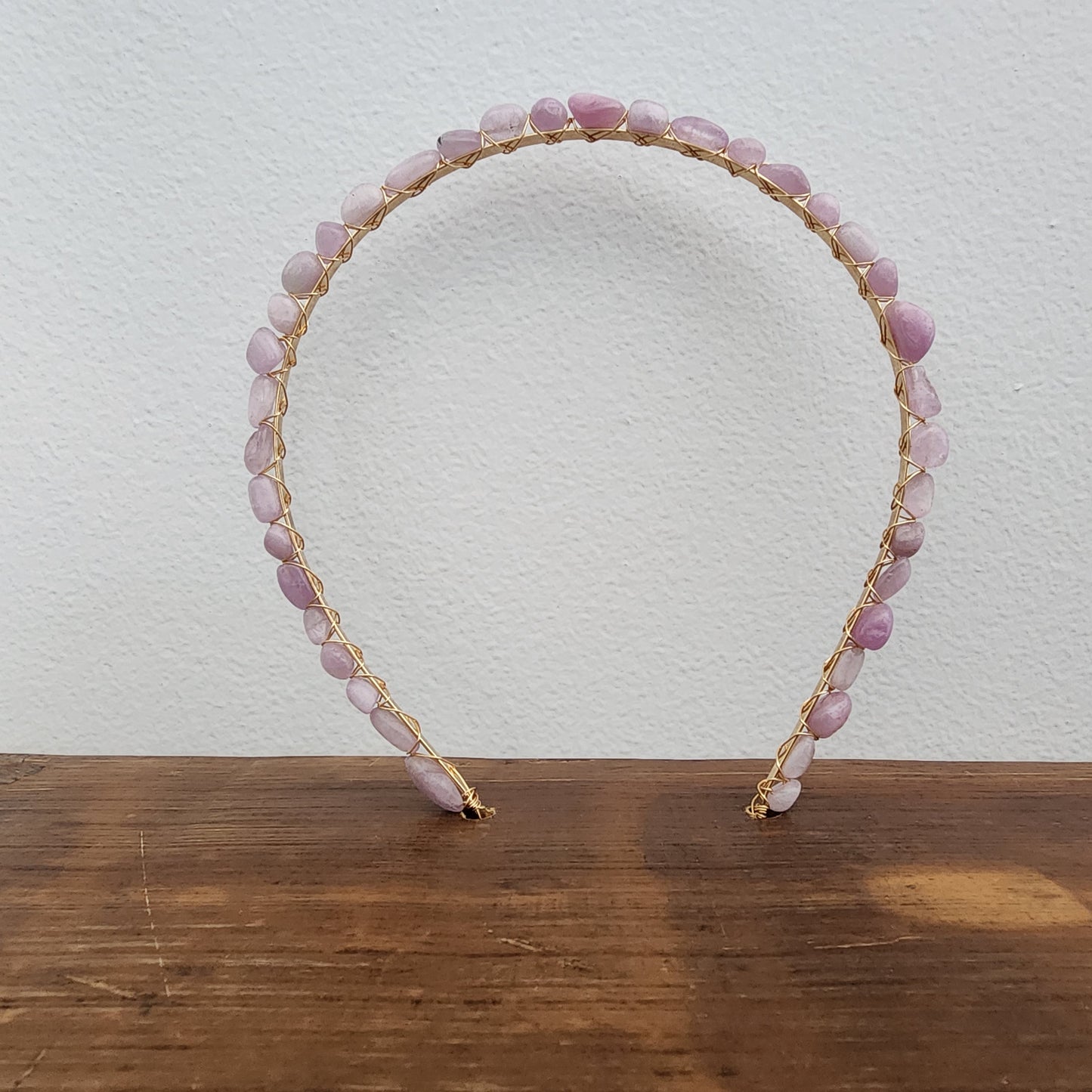 Kunzite Pebble Headband