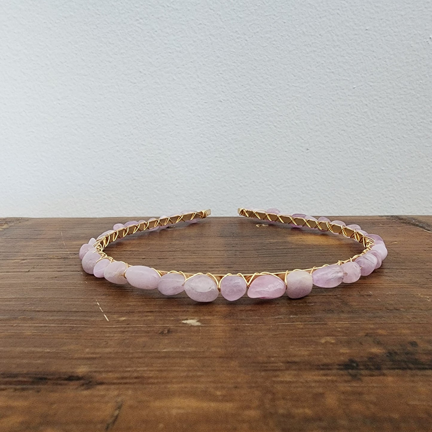 Kunzite Pebble Headband