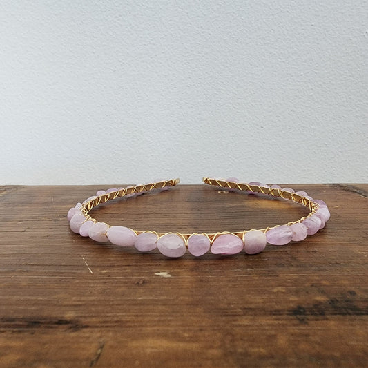 Kunzite Pebble Headband