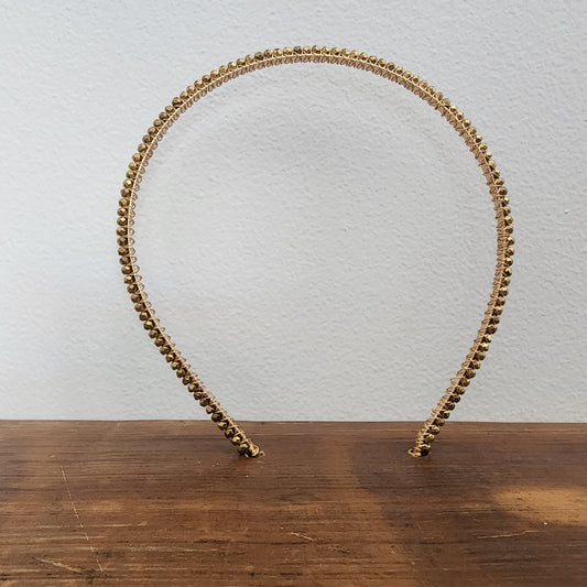 Gold Plated Hematite Headband- Cube