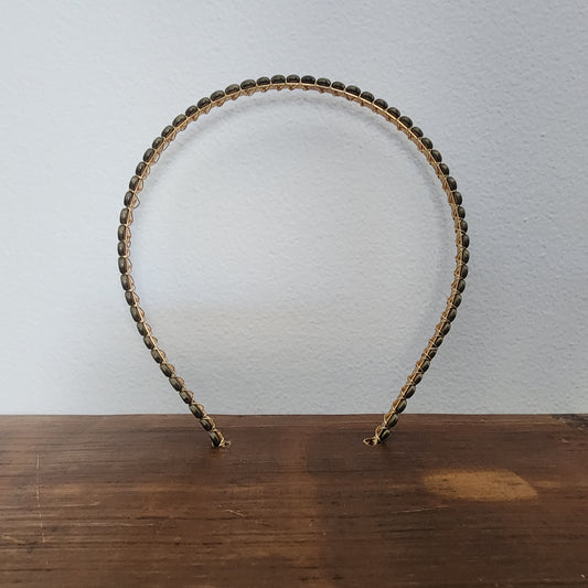 Hematite Headband- Matte Coins