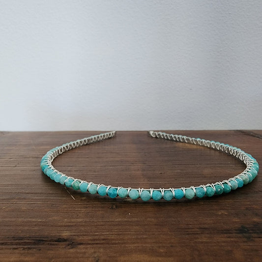 Amazonite Faceted Headband