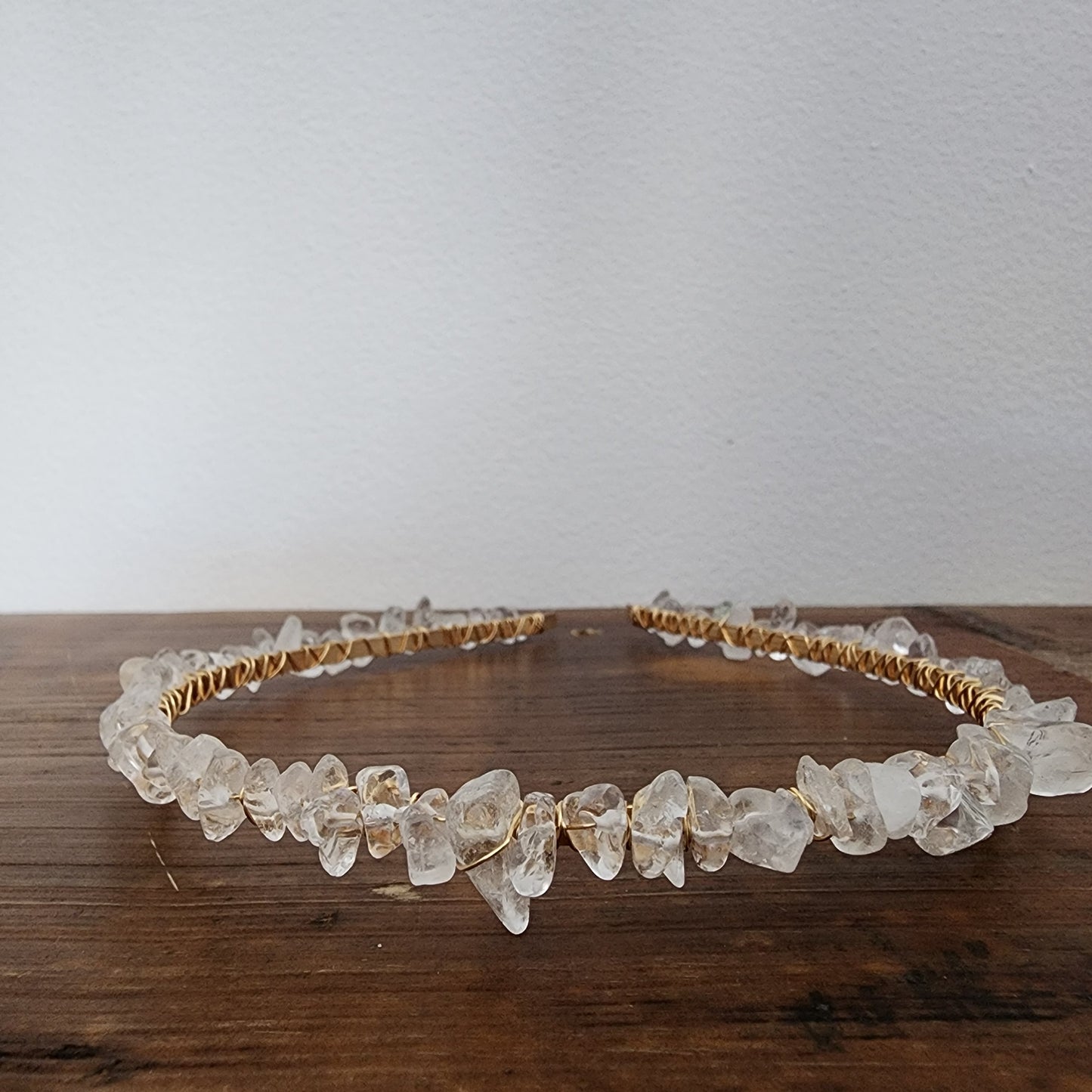 Clear Quartz Chip Headband