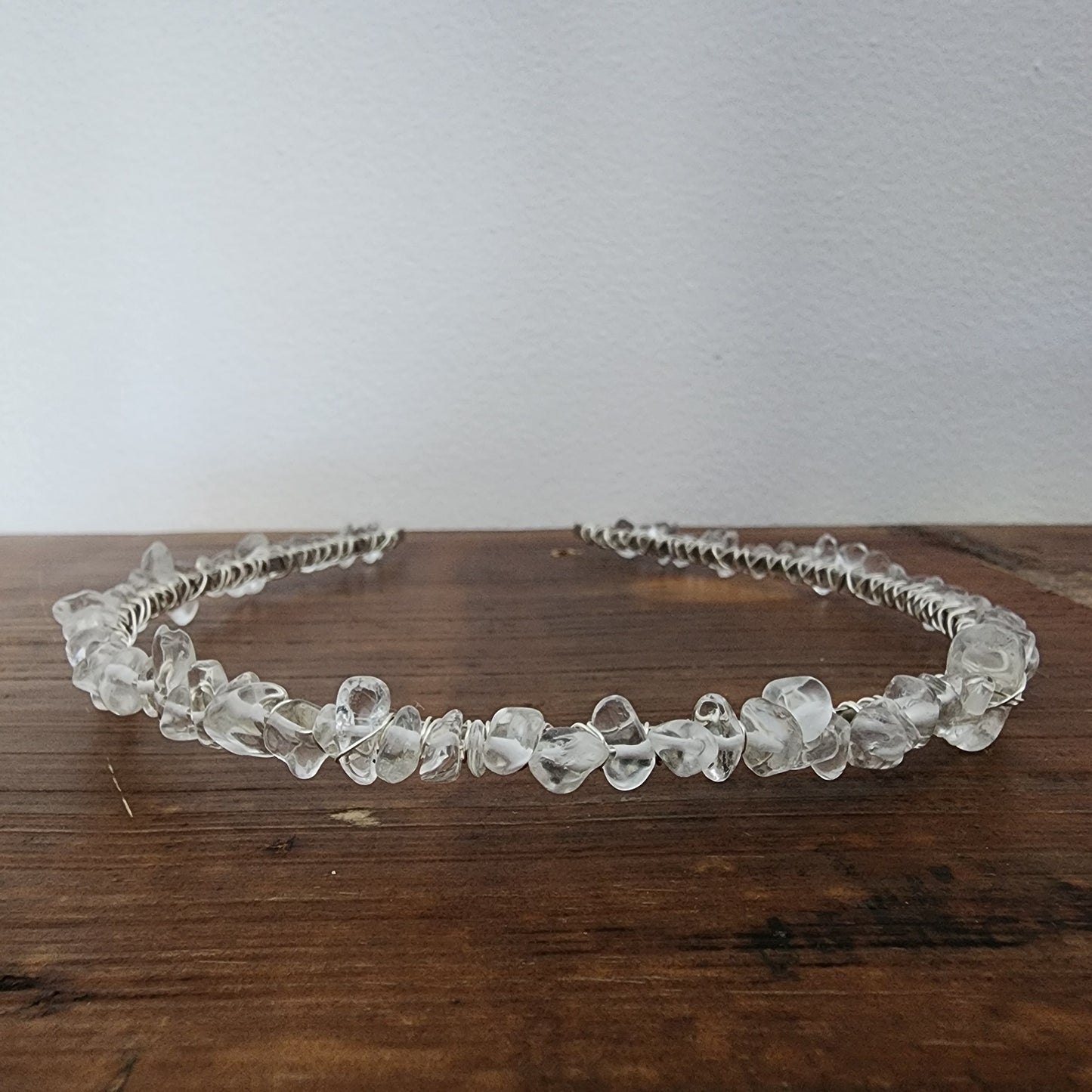 Clear Quartz Chip Headband