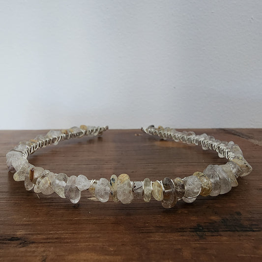 Rutile Quartz Chip Headband