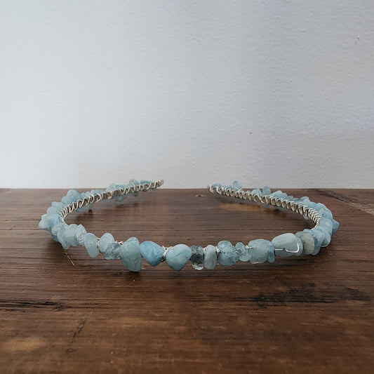 Aquamarine Chip Headband