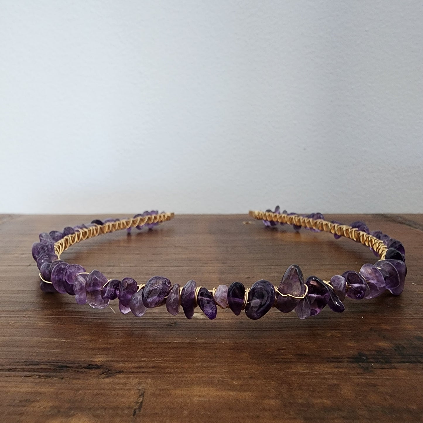 Amethyst Chip Headband